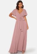 Goddiva Flutter Chiffon Dress Lavender XS (UK8)