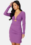 BUBBLEROOM Paris Cut Out Dress Purple S