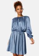 BUBBLEROOM Klara Satin Dress Blue 3XL