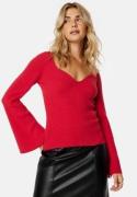 BUBBLEROOM Alime Knitted Top Red XS