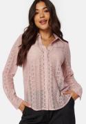 BUBBLEROOM Rhoda Lace Shirt Dusty pink XS