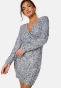 VILA Cava Sequin Dress Silver 34