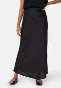 VILA Viellette high waist long skirt Black 40