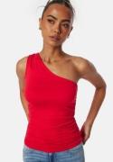 BUBBLEROOM One Shoulder Top Red XL