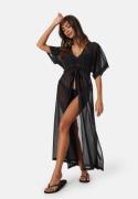 BUBBLEROOM Maxi Slit Beach Dress Black 40/42