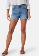 Pieces Pcpeggy MW Shorts Light Blue Denim S