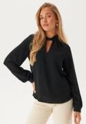 VILA Visurashil High Neck L/S TOP T Black Beauty 40