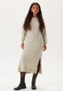 VERO MODA Vmlefile Ls Boatneck Calf Dress Birch Detail:w Melange XS