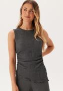 BUBBLEROOM Structure Sleeveless Top Dark grey S