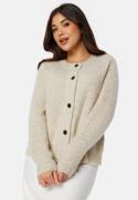 SELECTED FEMME Slflulu LS knit short cardigan Birch Detail:MELANGE XXL