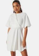 Bubbleroom Occasion Draped Front Structured Dress White S