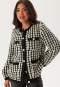 ONLY Onlflorance Boucle Jacket  Black Checks:birch L