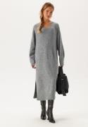 VERO MODA Vmjupiter Ls V-neck Calf Dress Medium Grey Melange L