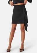 BUBBLEROOM Tie Short Skirt Black XL