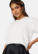 Pieces PCFee SS O-Neck Knit Top Cloud Dancer L