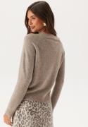 VERO MODA Vmdoffy LS O-Neck Blouse Moon Rock Detail:Melange L