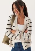 Happy Holly Knitted Cardigan Cream/Black 48/50