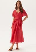 FOREVER NEW Francine V Neck Midi Dress Red 44(UK16)