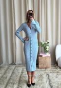 BUBBLEROOM Knitted Cardigan Dress Light blue M