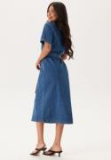 ONLY Onllana Ss Long Dress Dnm Medium Blue Denim S