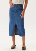 ONLY Onlsiri Front Slit Skirt Dnm  Medium Blue Denim S