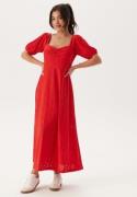 Happy Holly Broderie Anglaise Dress Red 32/34