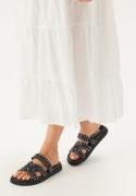 Steve Madden Missile-s Sandal Blackw/ STUDS 40