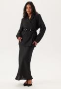 ONLY Onlchigo Ankel Satin Skirt Black XS