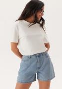 Pieces Pcabbi Mw Shorts Light Blue Denim S