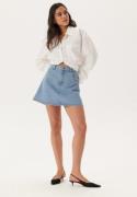 Pieces Pcabbi Mw A-shape Skirt Light Blue Denim S