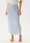 Pieces Pcflora Hw Ankle Skirt Cashmere Blue Aop:flower M