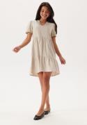 ONLY Onltiri-Caro V-Nec Lin Dress Pumice Stone L