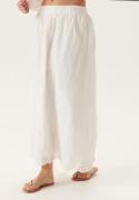 ONLY Onllou Life Emb Long Skirt Bright White L