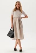 Pieces Pctonya Ss Midi Dress Silver Gray XL