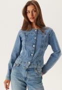 ONLY Onlgina Tailored Jacket Dnm Light Blue Denim XL