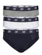 Cr7 Basic Brief Organic 3-Pak Underbukser Y-front Briefs Grey CR7