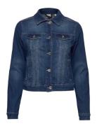 Lisa Denim Jacket Jakke Denimjakke Blue Cream