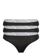 3P Thong G-streng Undertøj Black Tommy Hilfiger