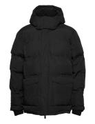 Puffer Jacket - Grs/Vegan Foret Jakke Black Knowledge Cotton Apparel