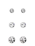 Millie Crystal Earrings, 3-In-1 Set Accessories Jewellery Earrings Stu...