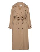 Onlchloe Trenchcoat Double B. Otw Noos Trenchcoat Frakke Brown ONLY