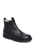 Booties - Flat - With Elastic Boots Støvler Black ANGULUS