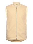 Fleece Bomber Vest Vest Beige Revolution