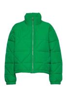 Elina Puffer Jacket Foret Jakke Green Gina Tricot