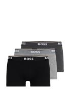 Trunk 3P Power Boxershorts Grey BOSS