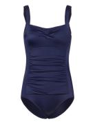 Fiji Shaping Swimsuit Badedragt Badetøj Navy Dorina