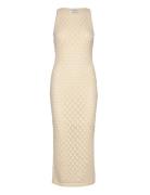 Vmevelyn Sl Crochet 7/8 Dress Vma Noos Maxikjole Festkjole Cream Vero ...