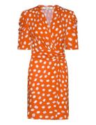 Dvf Duncan Dress Kort Kjole Orange Diane Von Furstenberg