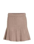 Visachin New Hw Skater Knit Skirt/Su/1 Kort Nederdel Brown Vila