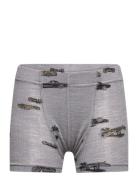 Nmmwang Wool Needle Boxer Shorts Xxiii Undertøj Grey Name It